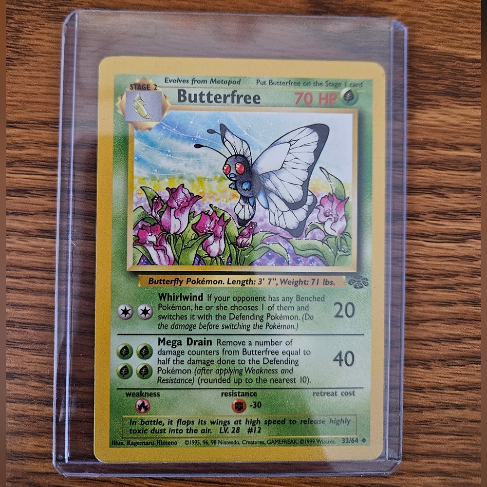 Pokemon Butterfree 33/64 Jungle Card